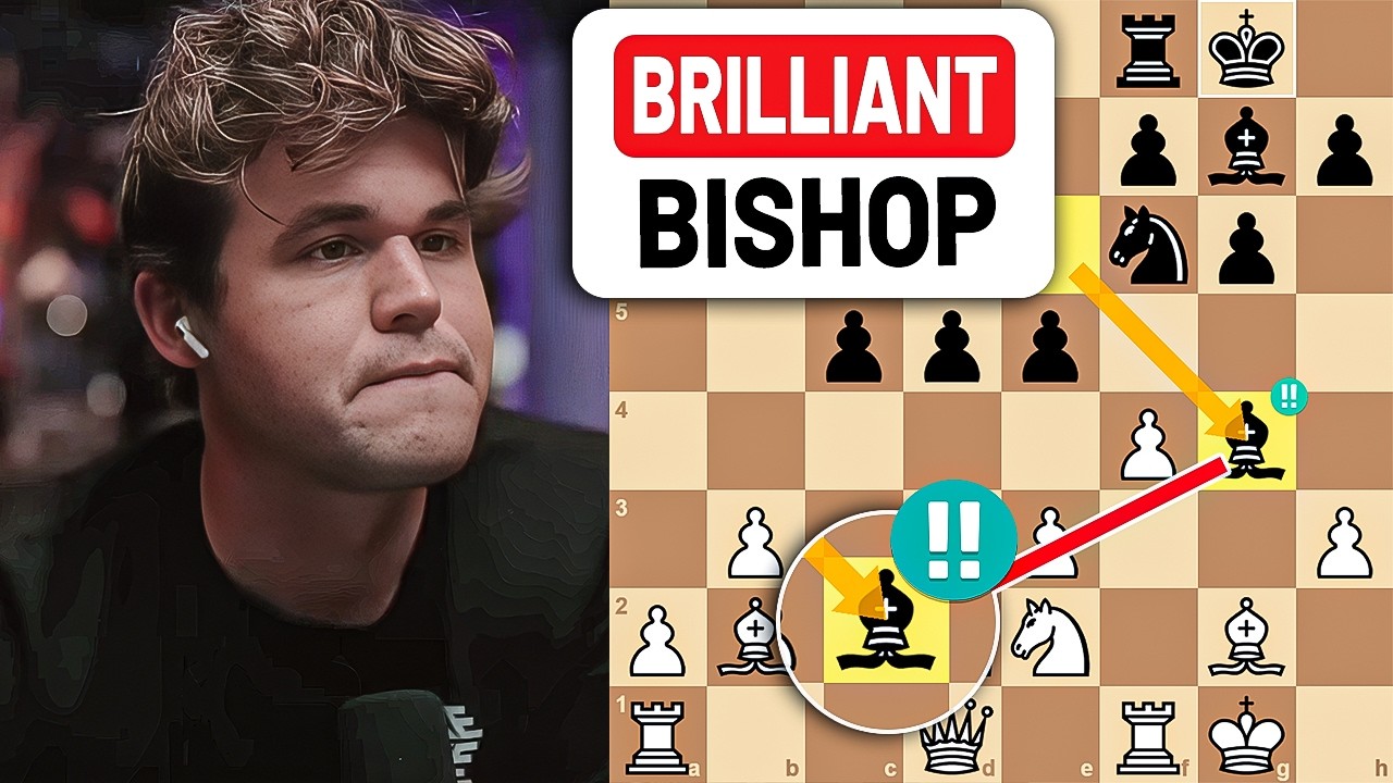 Magnus Carlsen Gets Stunned by an Insane Bishop Sacrifice! 