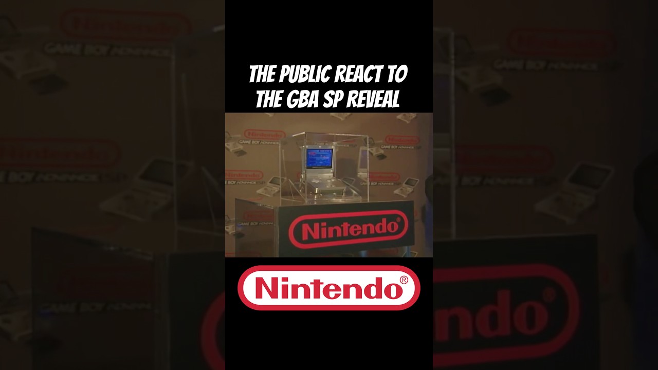 Nintendo announcing to the public the GBA SP In 2003