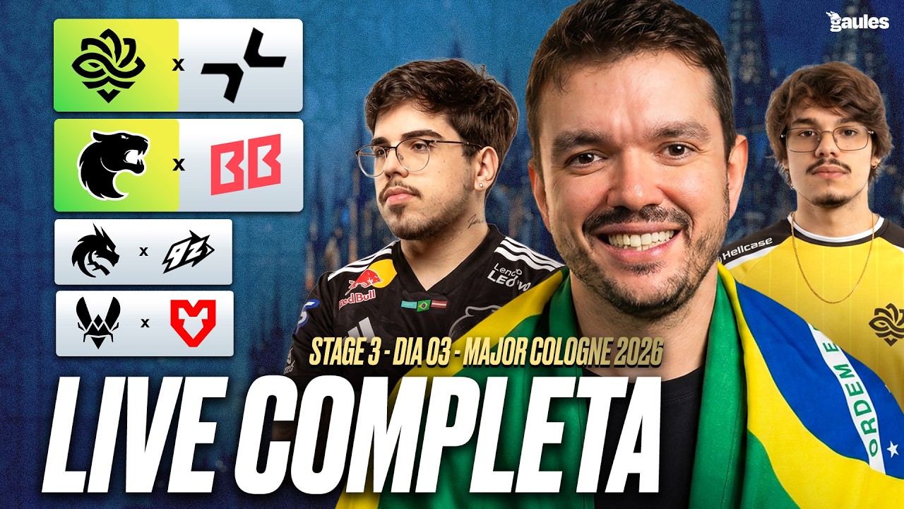 DIA 3 - IEM COLOGNE MAJOR 2026 STAGE 3  - !socio - Siga @Gaules nas redes sociais!