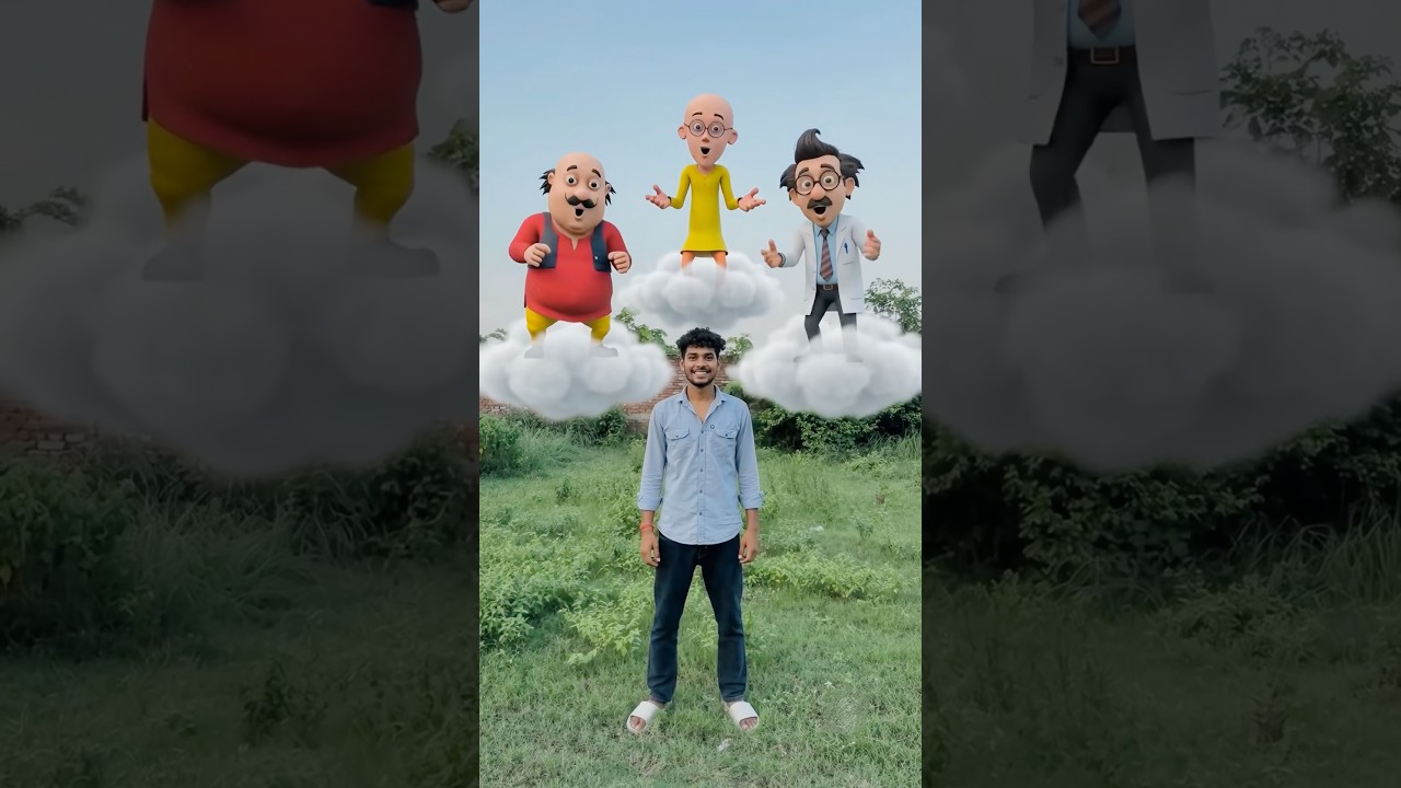 Motu patlu ko hawa mein uda diya🤣#comedy #funny #cutebaby #shortsfeed #viralvideo