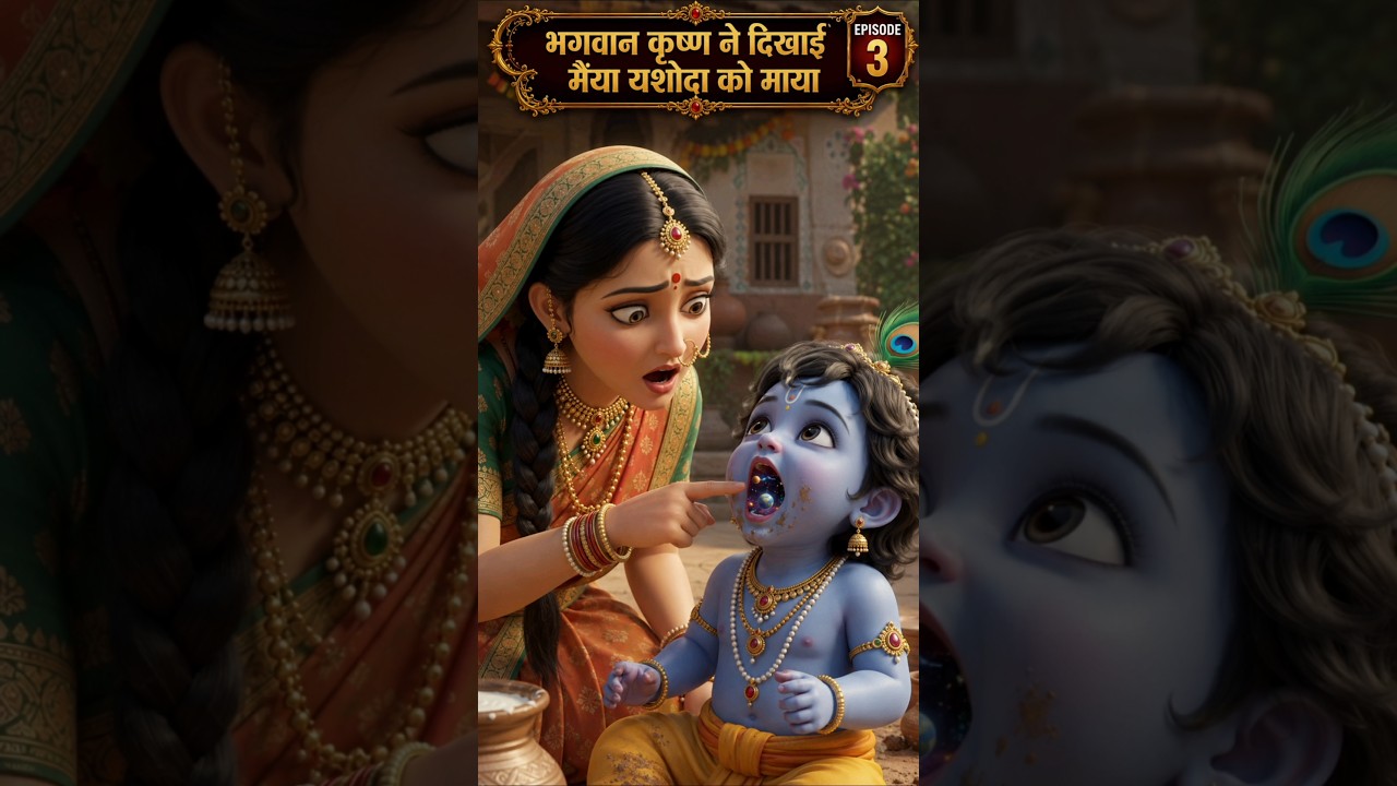 👩 मैया यशोदा ने कृष्ण का मुख खोला 👩 | देखकर चौंक गईं पूरा ब्रह्मांड 🌌
