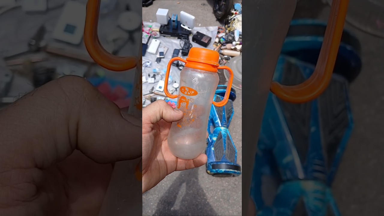 شوفو عملت ايه بالببرونة 🍼المستعملة من سوق الجمعة 😅 #diy #سوق_الجمعة #مستعملينجوو #beforeandafter