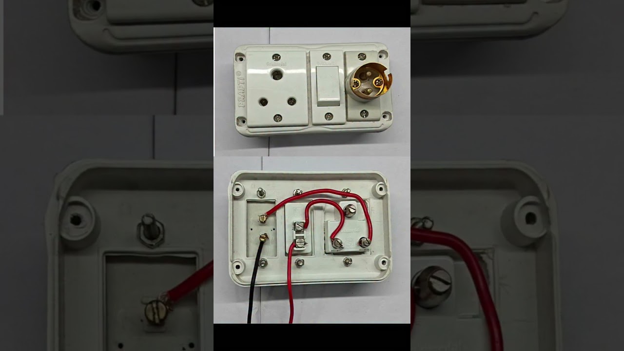 Electric Board Wiring Connection#switch board#tecnician #electrician