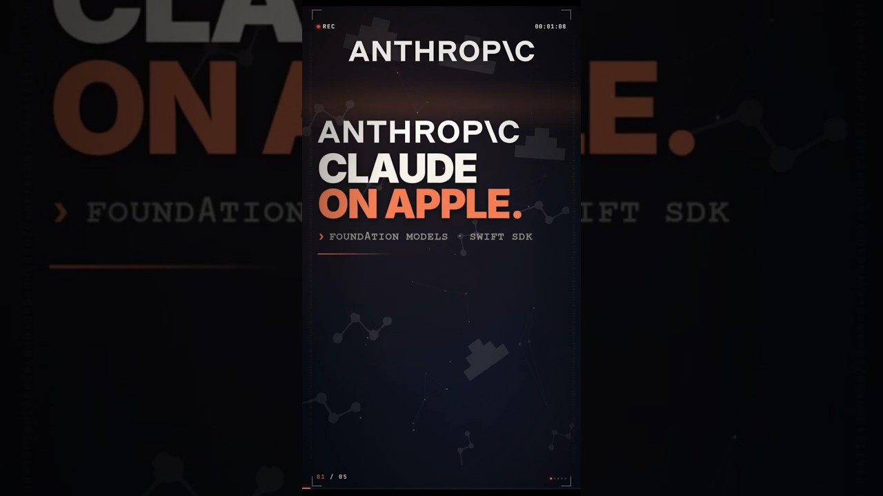 Claude is now inside Apple Foundation Models #apple #claude #swift