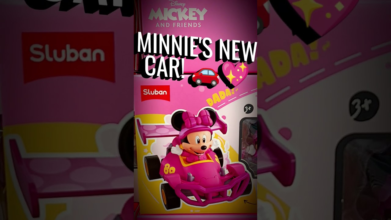 🚗 Minnie Mouse Takes a Ride! Cute Disney Toy Car #Shorts
