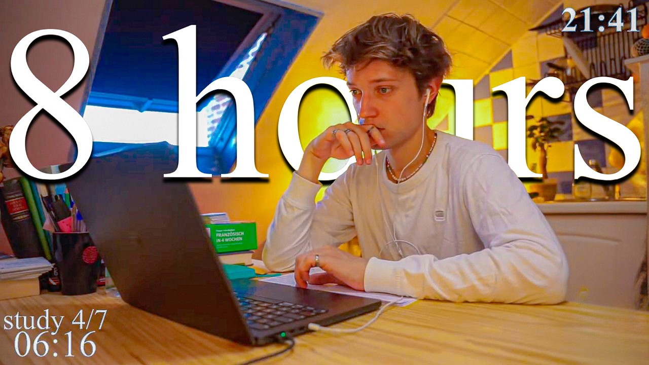 LIVE | 8-HOUR study with me in Paris 📚⛈️ rain sounds & pomodoro timer 60 & 10