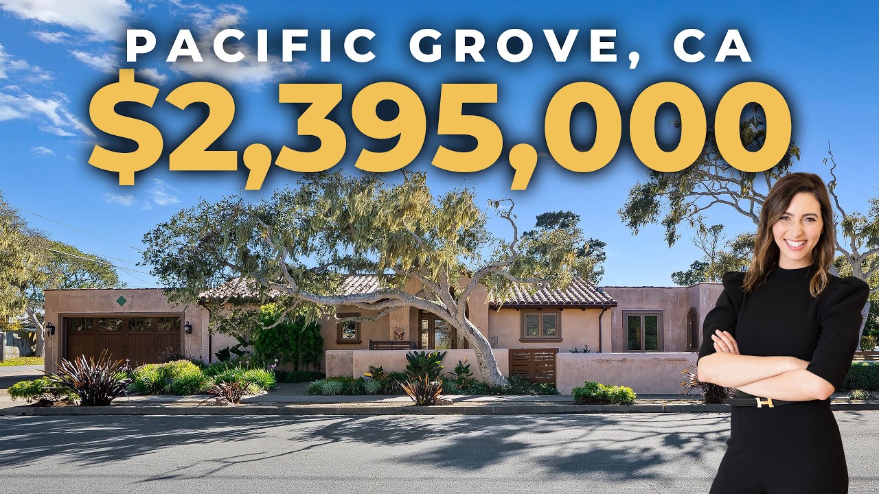 Luxury Mediterranean Home Just Listed in Pacific Grove | 765 Gibson Ave Coastal Retreat