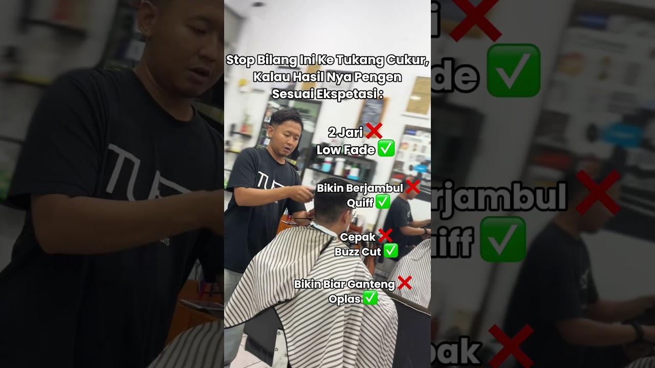 Kalau minta di rapihin aja ngomong nya gimana ya? #tukangcukur #barbershop #hairstyling #barberindo