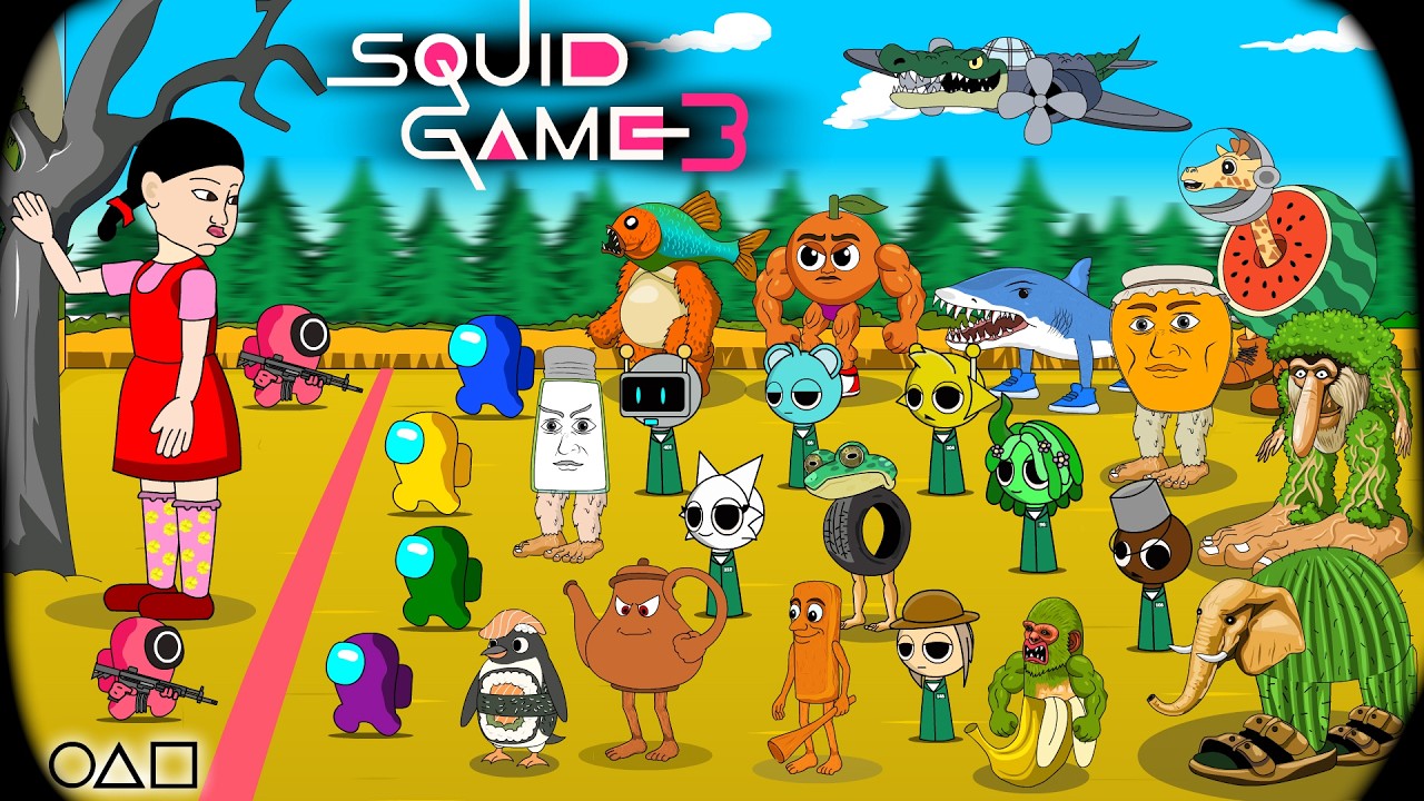 Among Us vs Squid Game Season 3 X Italian Brainrot X Sprunki || ANIMATION