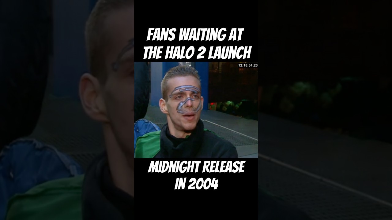 The midnight release for Halo 2 in 2004!