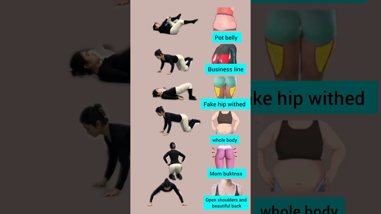 6 Best Exercises to Lose Belly Fat & Lift Glutes Fast | Home Workout #Shorts