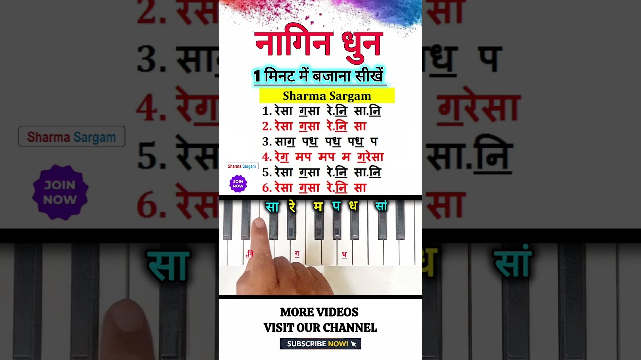 नागिन धुन 1 मिनट में बजाना सीखें🔥| #piano #shorts #viralvideo #trending #music