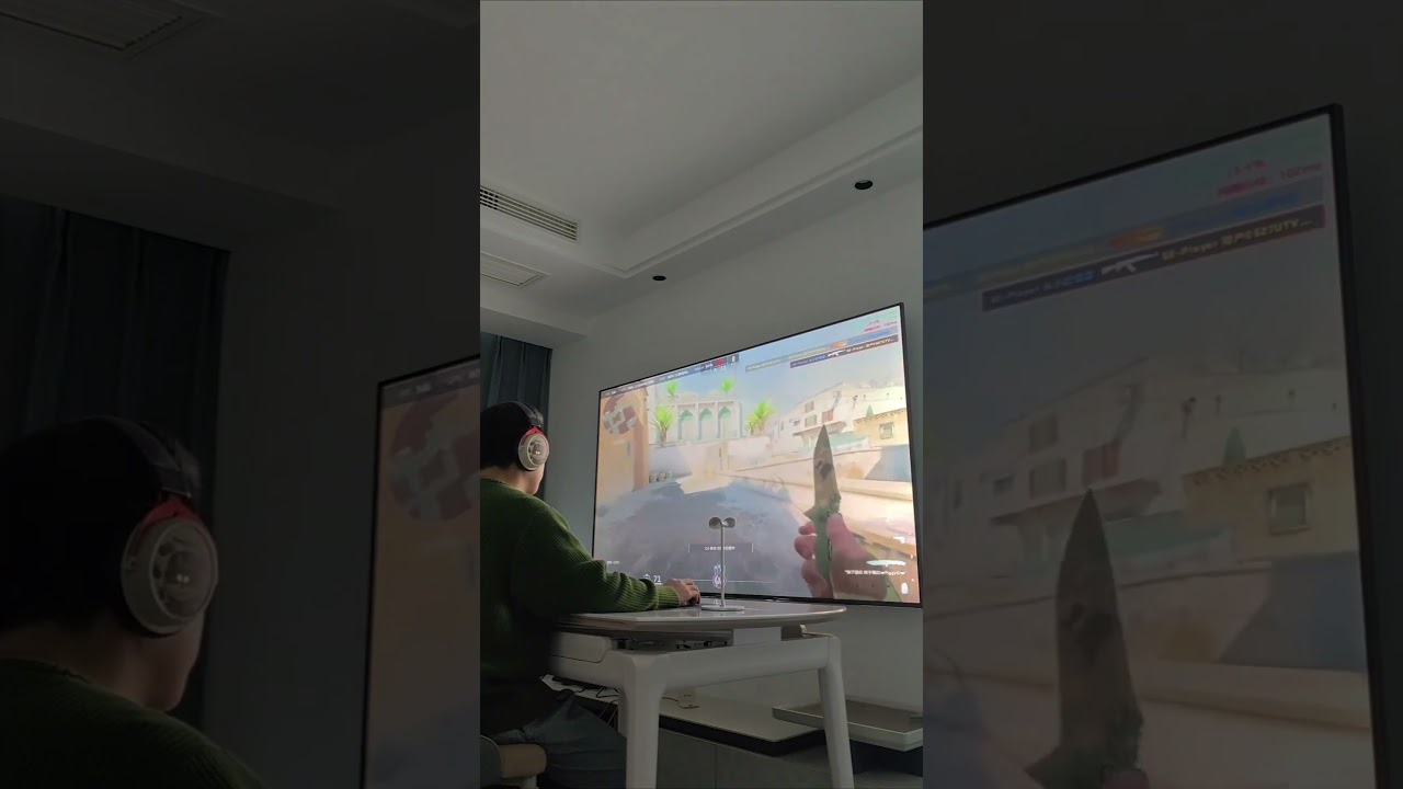 Playing CS:GO on a big screen 240hz #pc #csgo