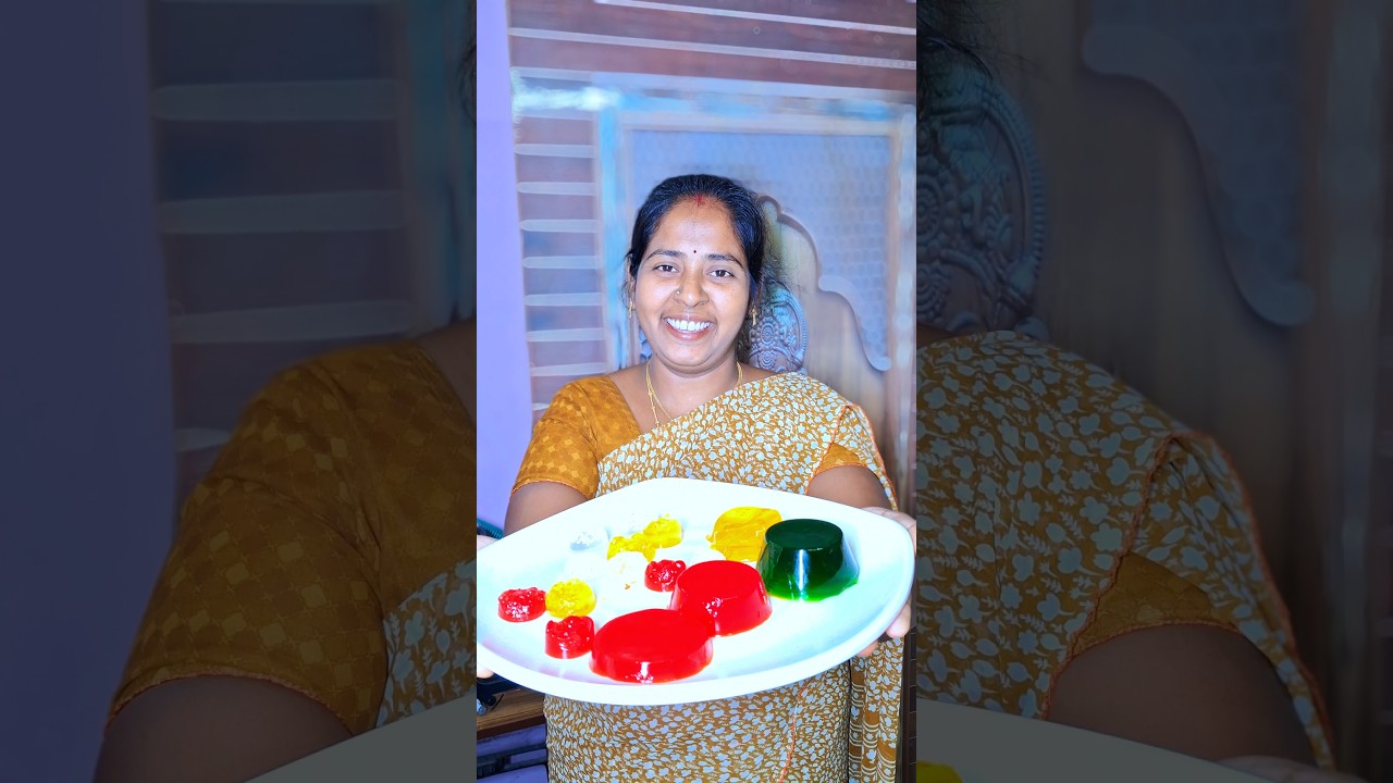 🪼🍬Homemade Jelly | #food #mycooking #cooking #cookwithmeena #recipe #jelly #fish #foodie