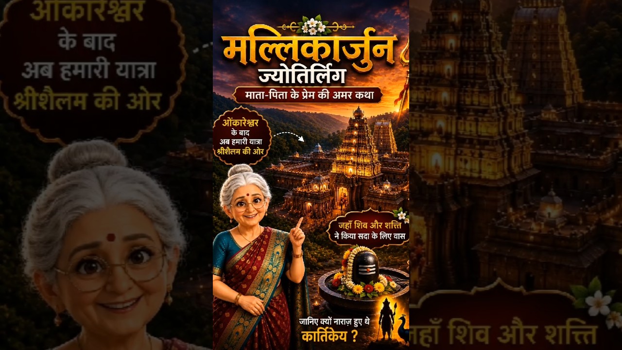 मल्लिकार्जुन ज्योतिर्लिंग की अद्भुत कथा |  #MallikarjunJyotirling #Jyotirling #HarHarMahadev #Shiv