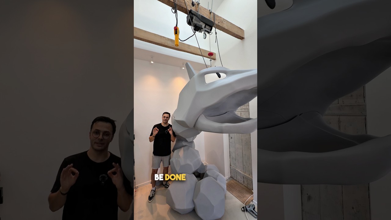 Onix est fini !! 🪨😱 il est ÉNORME 😬 #3dprintable #pokemon #impression3d #3dprinting #gaming #pika