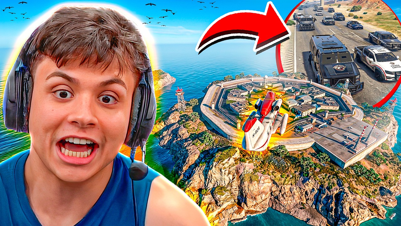 MAIS de 100 POLICIAIS 😱 PAULINHO RESGATOU o BAGUAL da MEGA PRISÃO no GTA RP (Modder Clips)