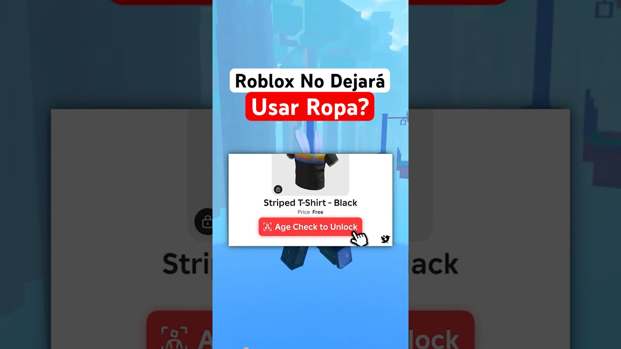 😶🌫️ Roblox NO Te Dejará Usar Ropa?! #roblox #games #shorts