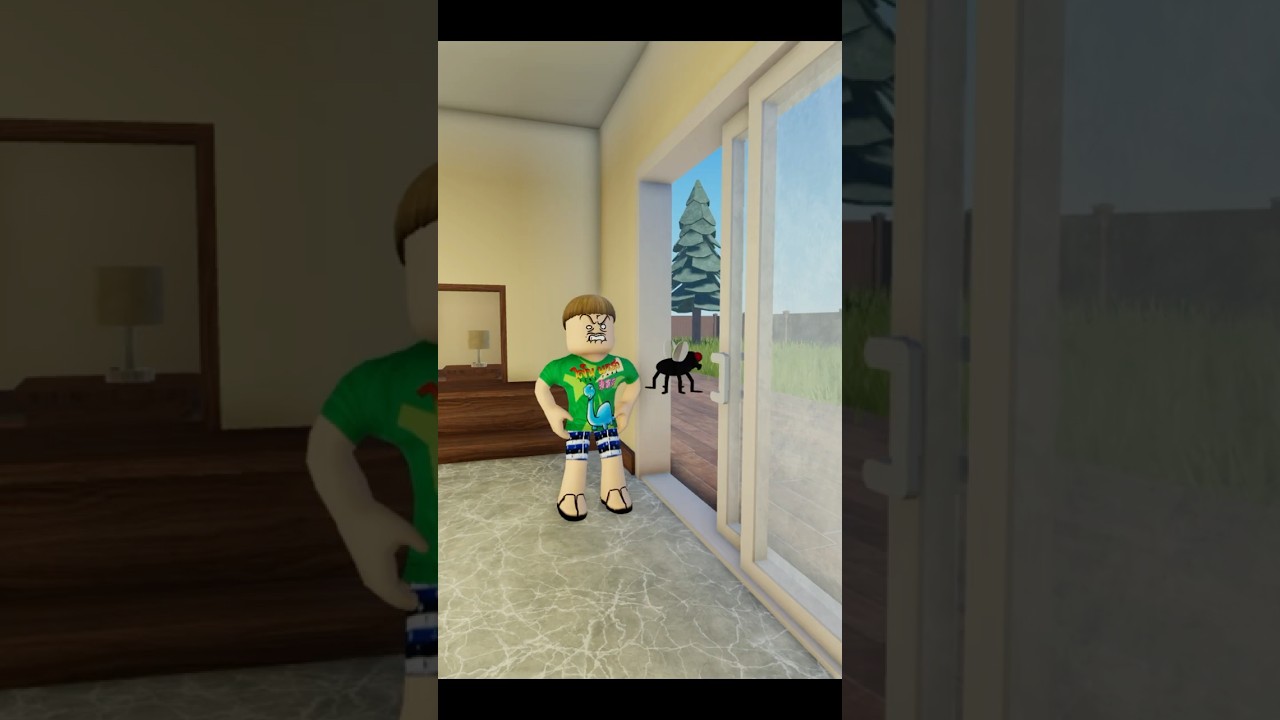 เมื่อมีแมลงเข้าบ้าน #shorts #roblox #robloxanimation #robloxedit #การ์ตูน