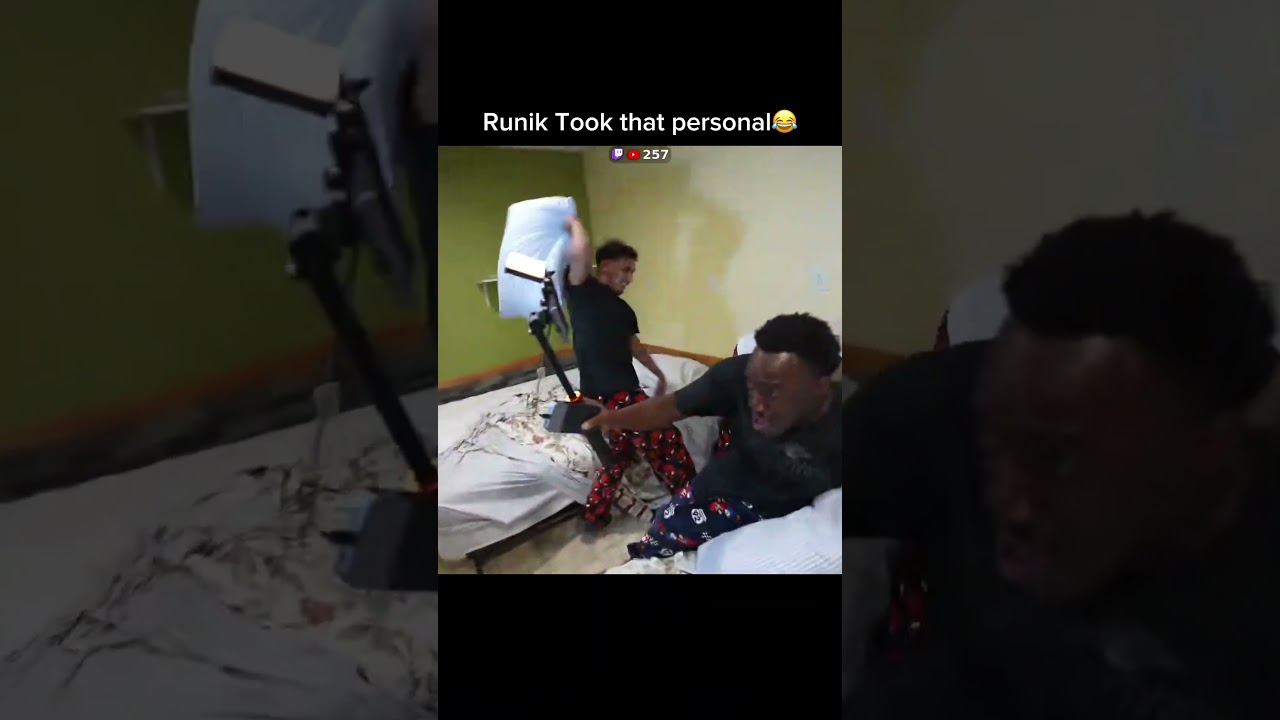 Funnymike Hits Runik With Pillow So He Spins Back