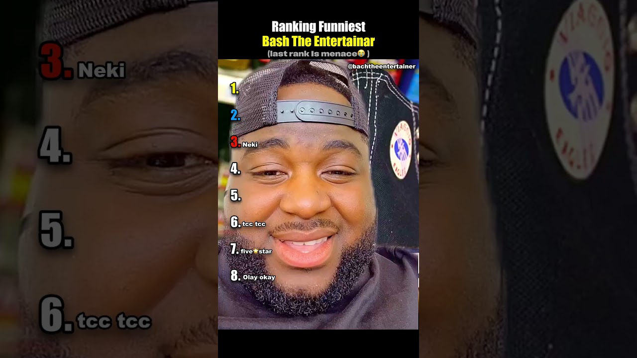 Ranking Funniest Bash The Entertainar.#ranking #tiktok