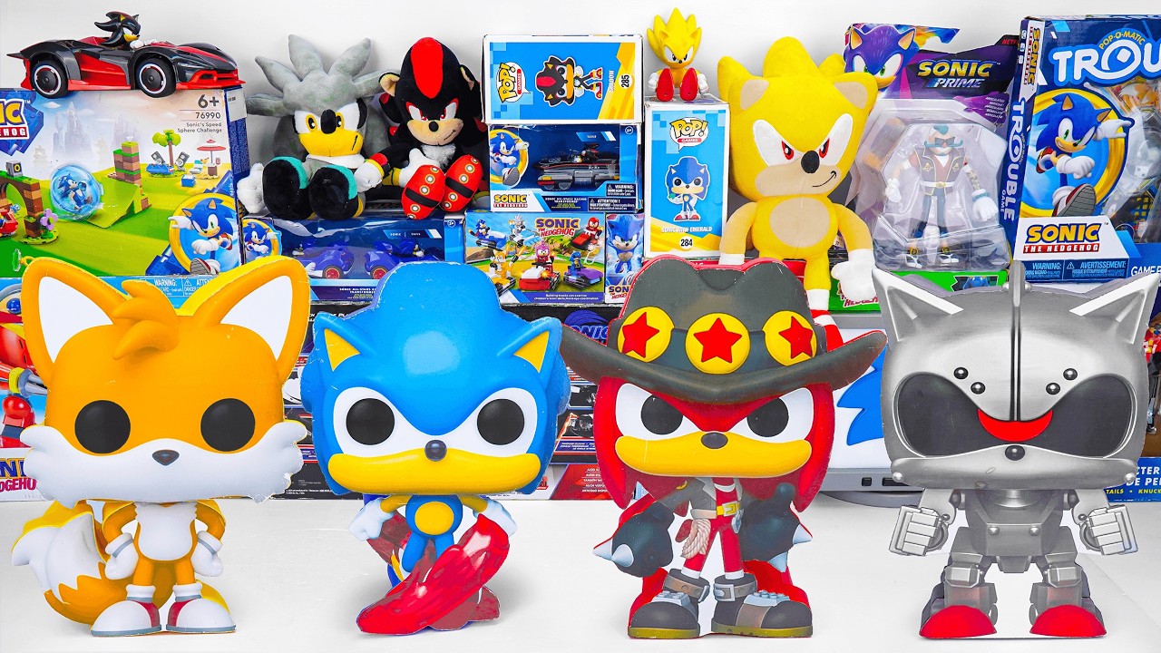 Sonic the Hedgehog Toy collection Unboxing | Super Sonic, Knuckles, Amy Rose LEGO Mystery Box