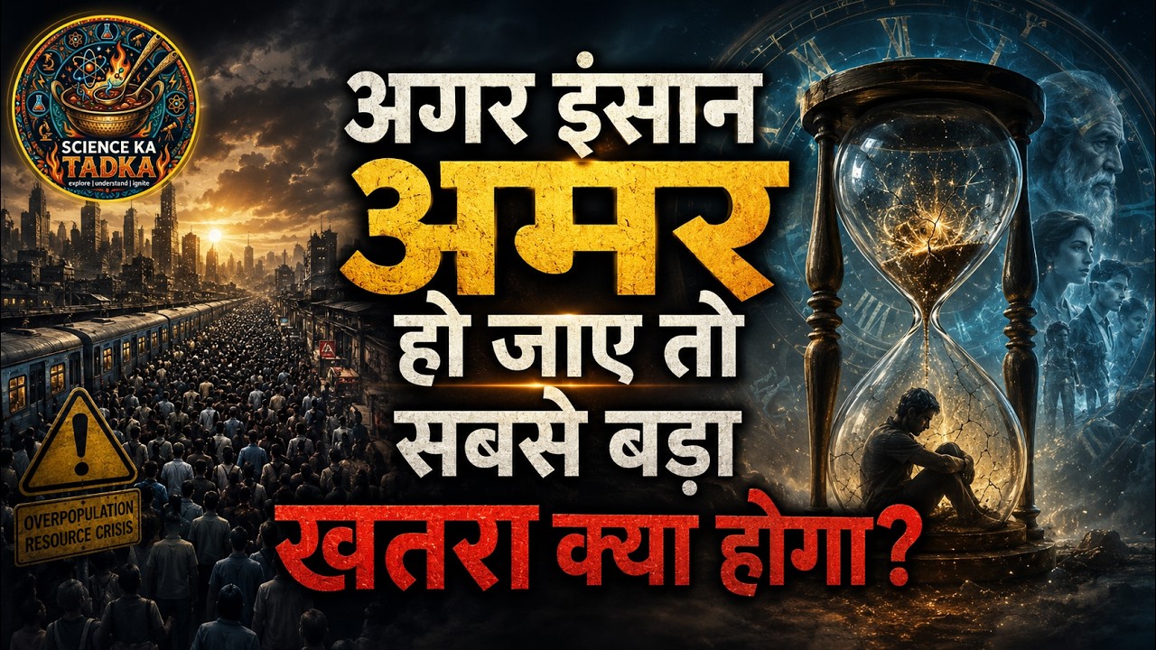 अगर इंसान अमर हो जाए तो सबसे बड़ा खतरा क्या होगा? 😨 | Science Explained