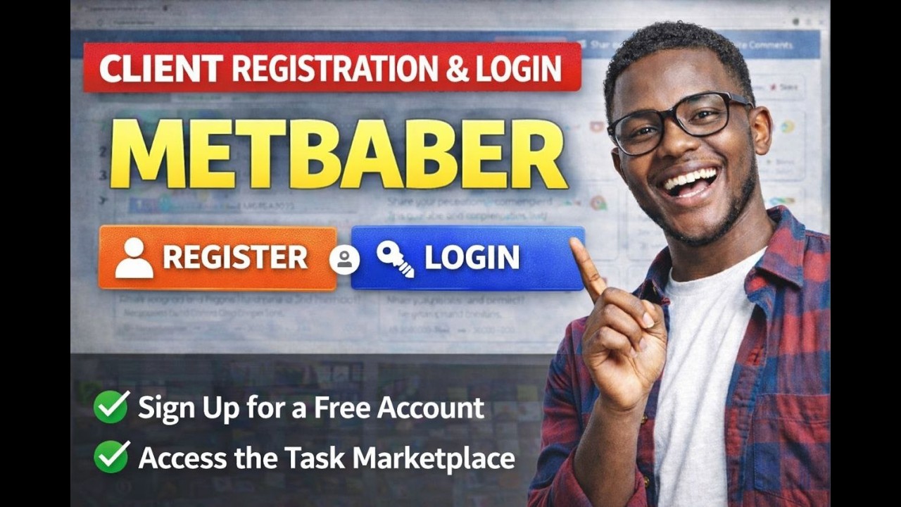 Learn how to register and login as a client on Metbaber step-by-step.