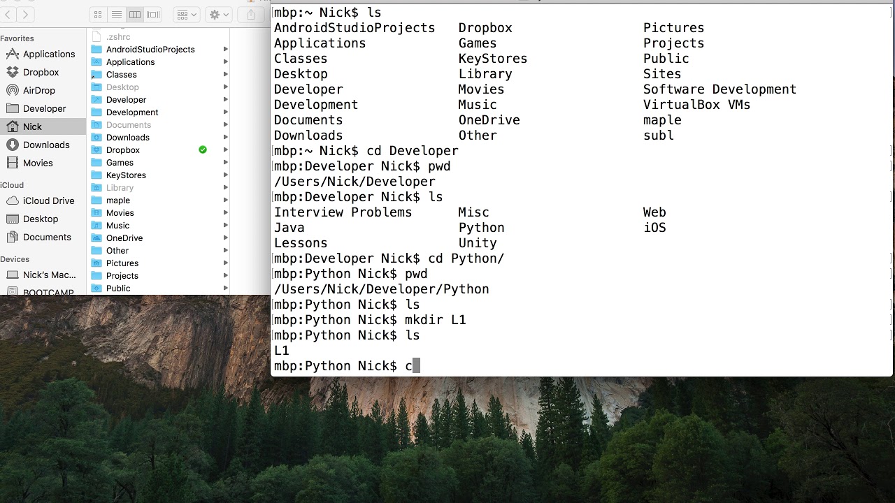 Python for Beginners Lesson 1: Using the Terminal