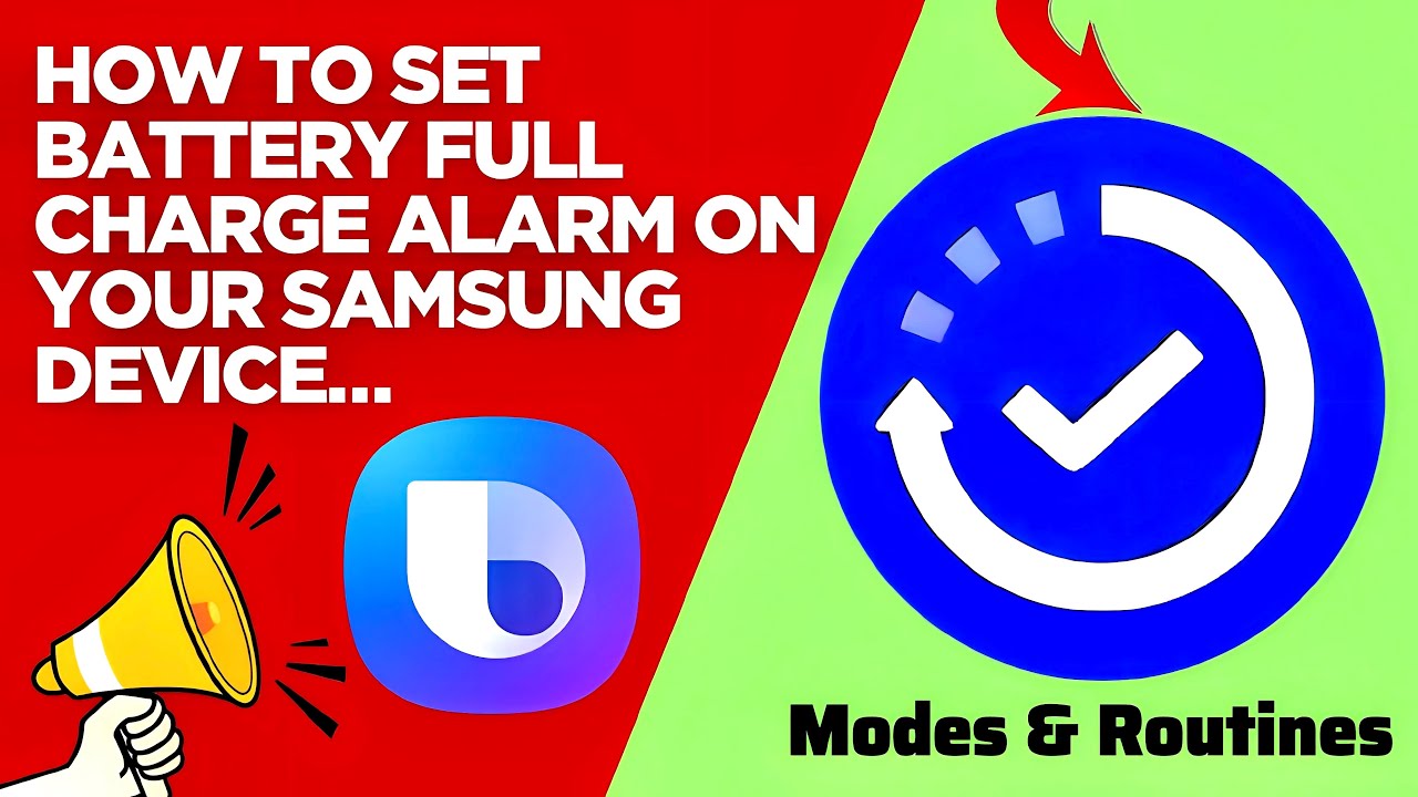How To Set Battery Full Charge Alarm In Samsung | Battery Full Charge Alarm Kaise Lagaye #samsung 