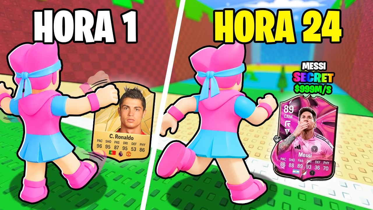 Pasé 24 HORAS Pateando CARTAS DE FUTBOL en Roblox! (COMPLETO)