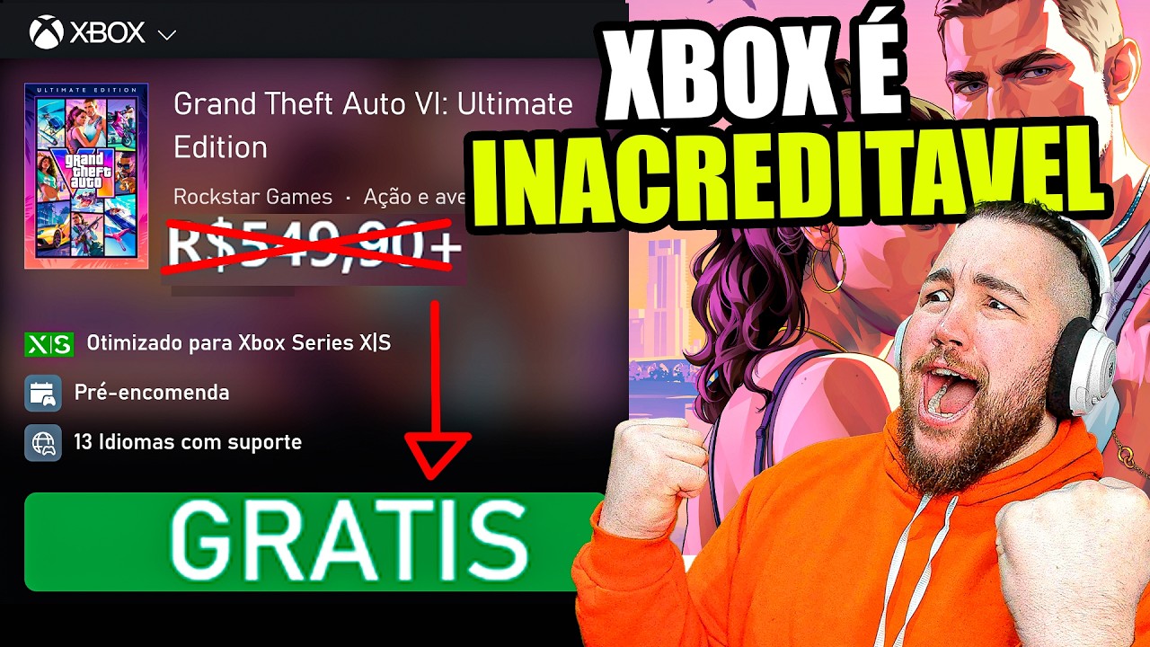 COMPRANDO GTA 6 DE GRAÇA NO XBOX