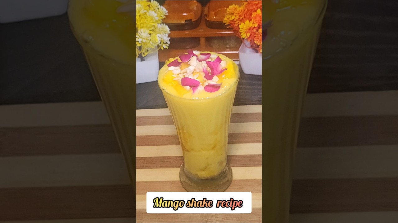Mango Shake Recipe 🥭 ||  Mango Shake Kaise Banaye || #shorts #recipe #mango #shake  #summerdrink