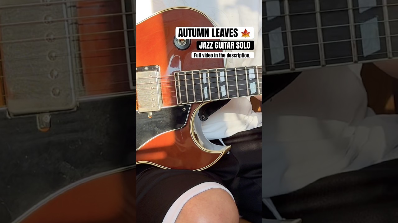 AUTUMN LEAVES 🍁 JAZZ GUITAR 🎸 FULL VIDEO 👇 #music #jazz #live #jazzguitar #jazzguitarlesson