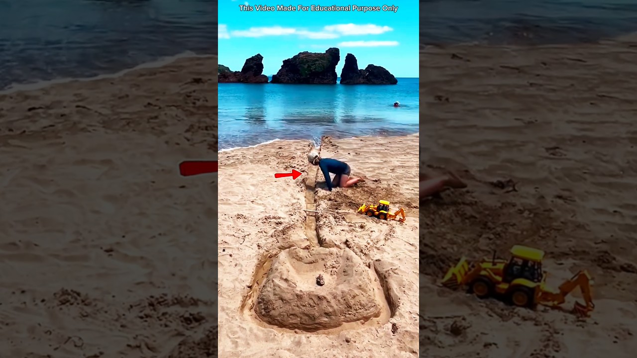 His Sandcastle Dream Was Washed Away