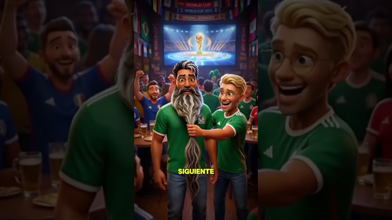⚽Solo se cortará la barba si gana el mundial #animation