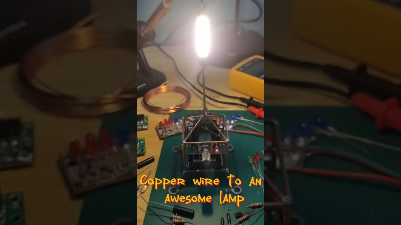 Copper Wire to an awesome lamp💡😱