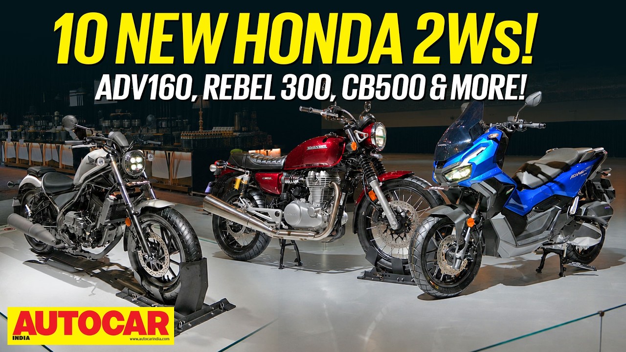 Honda steps up its premium game with ADV160, Rebel 300, CB500, XR300 twins and new EV |Autocar India