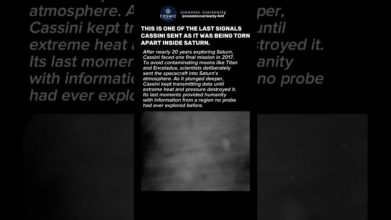 Why NASA Destroyed Cassini on Purpose #shorts #nasa #cassinimission #astronomy #spacescience