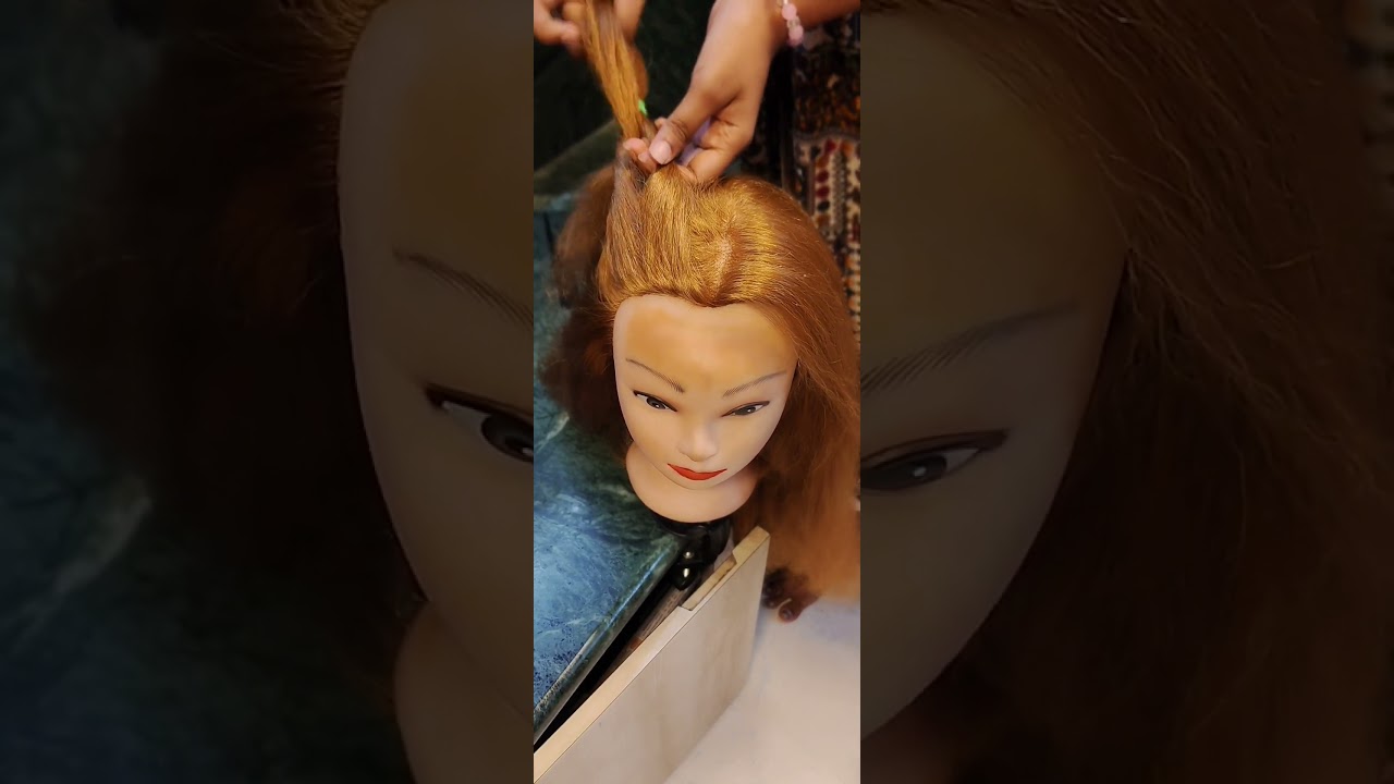 2 minutes hairstyle 😁#mustwatch #hairstyle #song #viral #shortsfeed