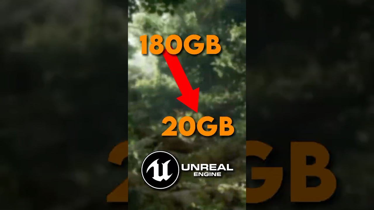 Save 150GB on Unreal Engine instantly 😱 #unrealengine #gamedev #indiedev