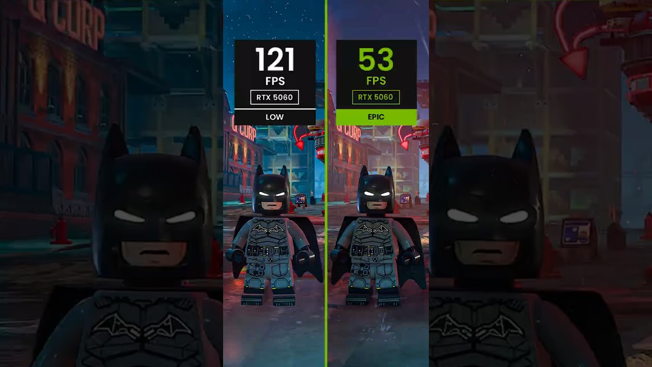 LEGO Batman: Legacy of the Dark Knight vs RTX 5060 – Graphics & Performance Test!