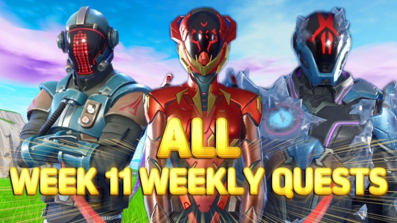 How to EASILY complete ALL 8 Week 11 Weekly Quests #fortnite
