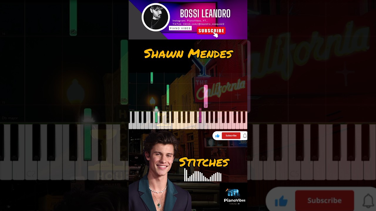 Stitches - shawn mendes Mendes #piano #pianocover #music #shorts #viral 🎹✅