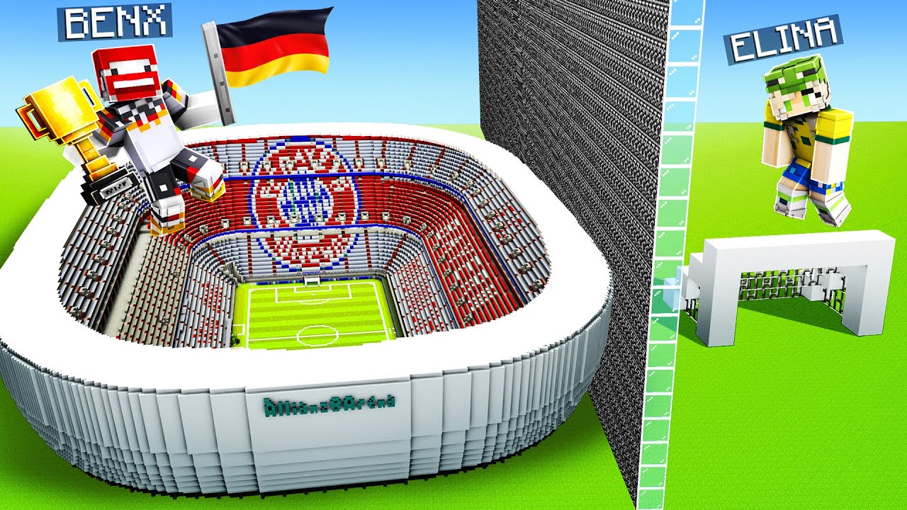 Ich PRANKE 13 YOUTUBER beim WM STADION BUILD BATTLE!