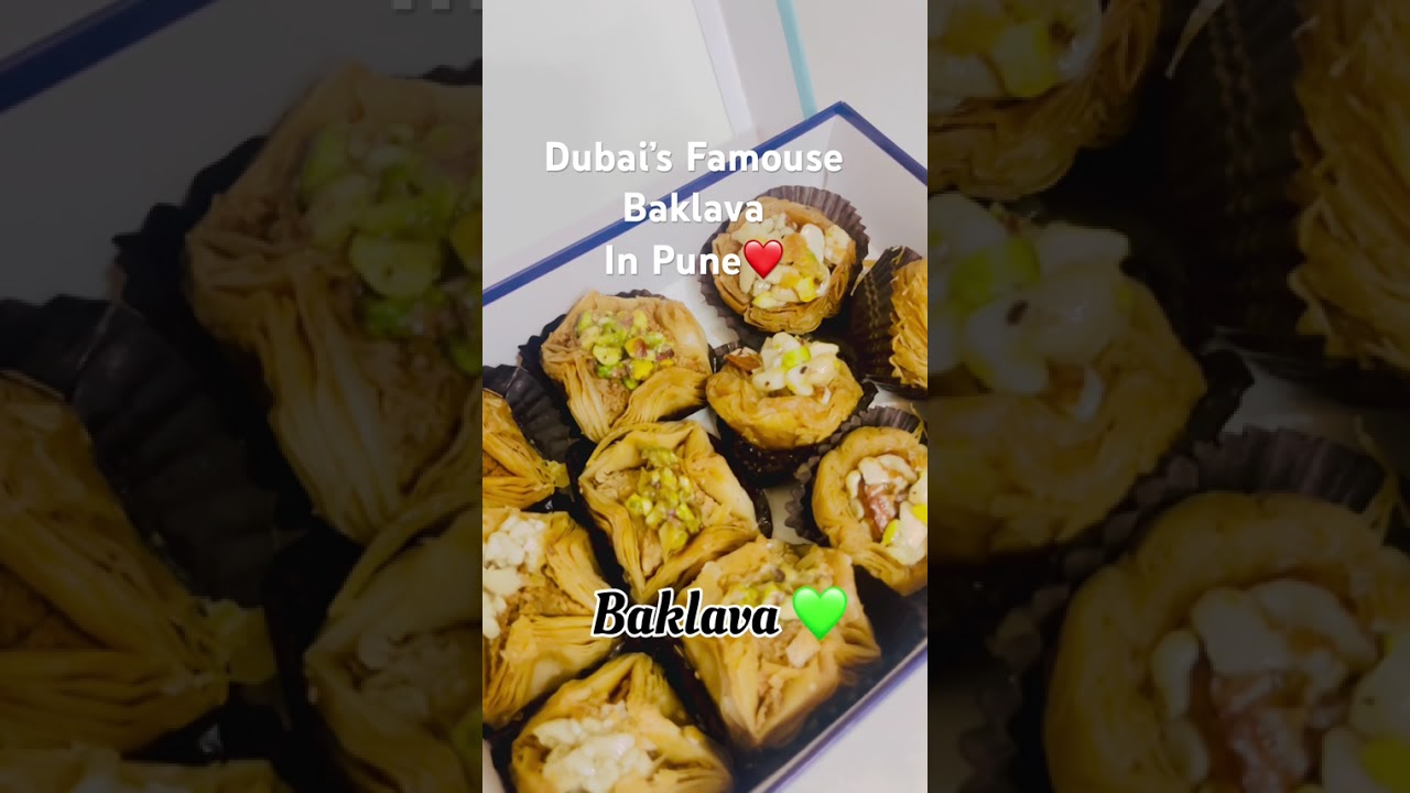 Baklava in Pune | Turkish Baklava in Pune ❤️🫰🏻#baklava #viral #explore #trending #fyp