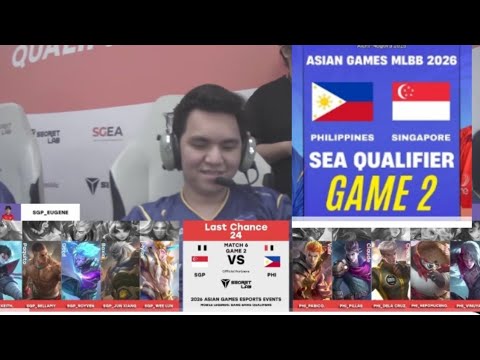 GAME 2, PHILIPPINES VS SINGAPORE, ASIAN GAMES MLBB 2026