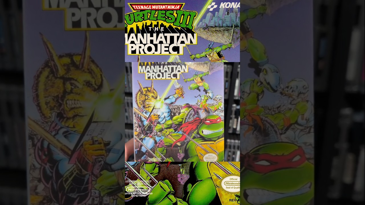 Why is there a TRICERATON on the cover of TMNT 3?? #retrogaming #gaming #nintendo #tmnt #nes
