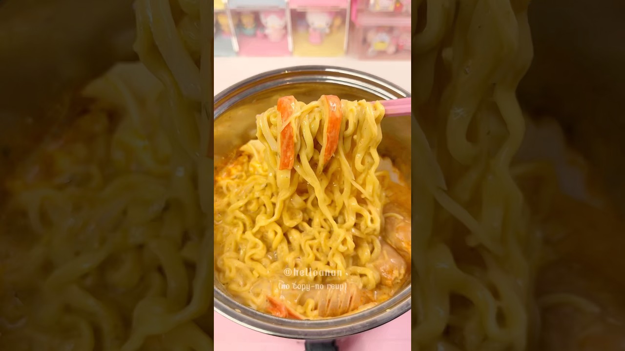 Mukbang mì gà cay pm🤤💗