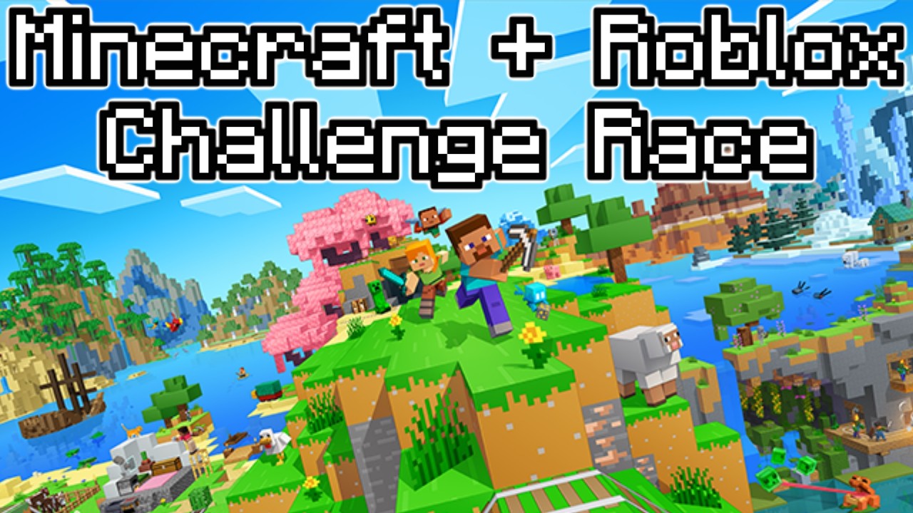 Race To Beat Minecraft + Roblox Challenges